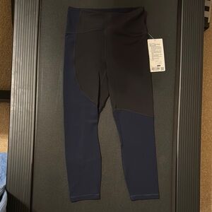 Lululemon Athletica Black and Blue Leggings for Active Comfort